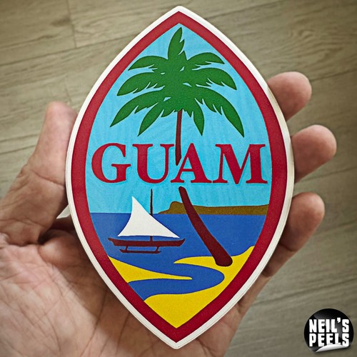 Guam seal sticker guamanian - seal,